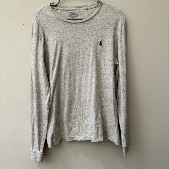 Polo by Ralph Lauren Heather Gray Long Sleeve Tee - Picture 1 of 5